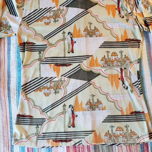 Vintage Mens Wrangler Polyester Shirt 16-16 1/2" - Picture 9 of 10